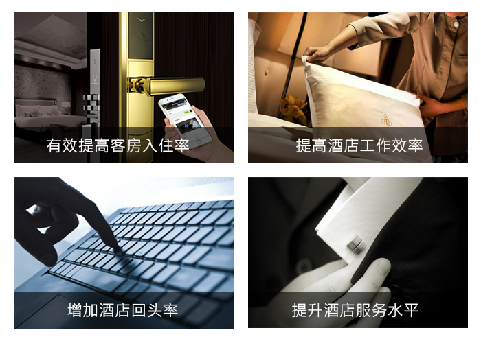 带给旅馆的利益——有用提高客房入住率，提高旅馆事情效率，增添旅馆转头率，提升旅馆效劳水平